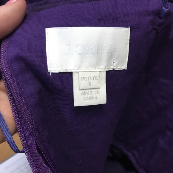 J. Crew Purple Long Formal/Bridesmaid dress - Picture 3 of 4